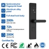 Face recognition smart door lock, card swiping smart door lock, AI smart electronic lock, remote APP connection and control K0125 Specification image